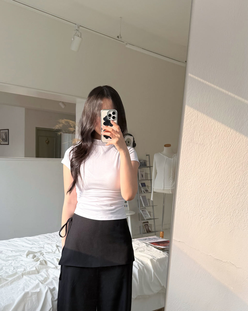 韓系半高領修身top Slim Mock Neck Top