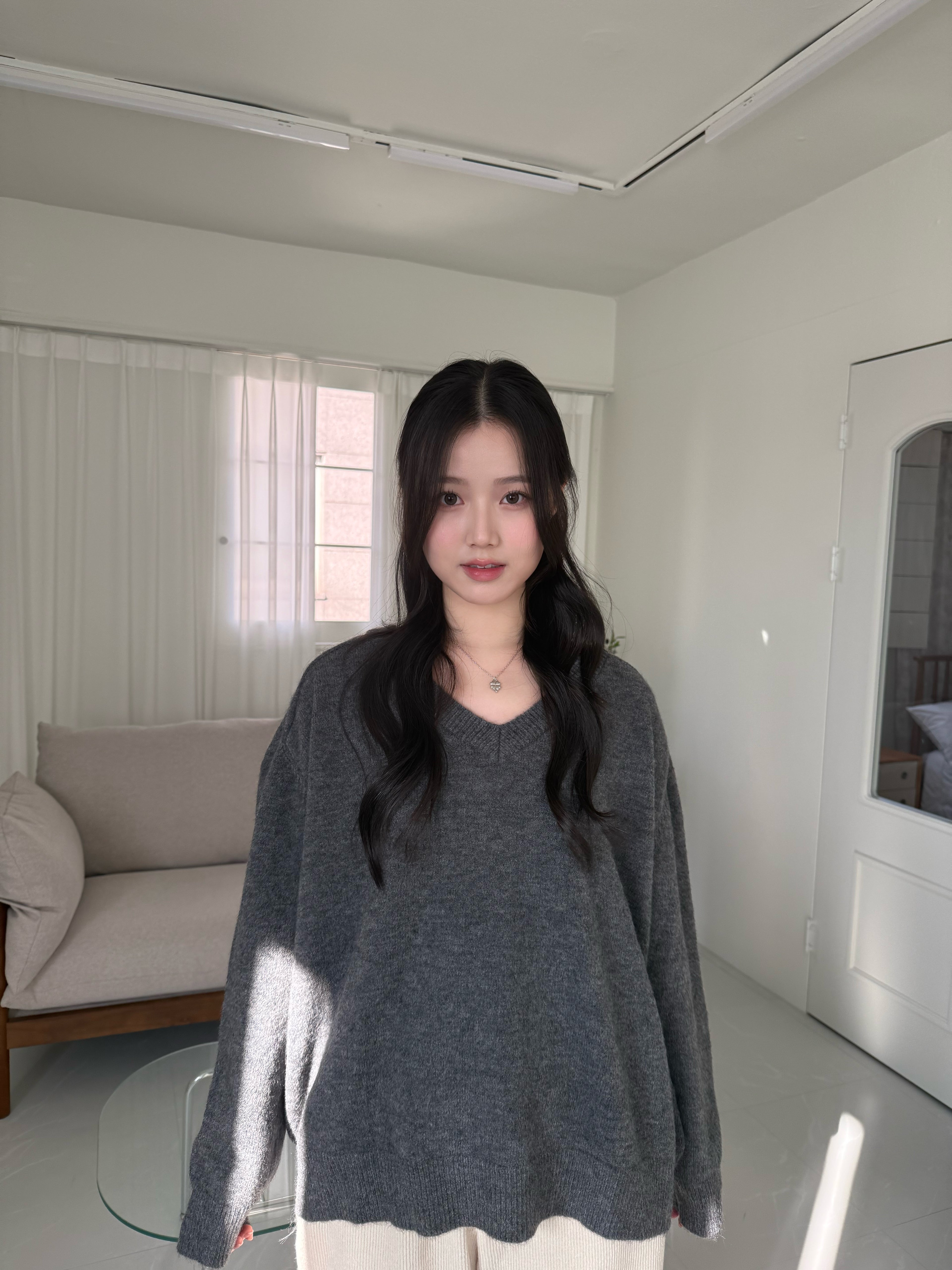 V 領針織上衣 Soft-Touch Essential V-Neck Knit