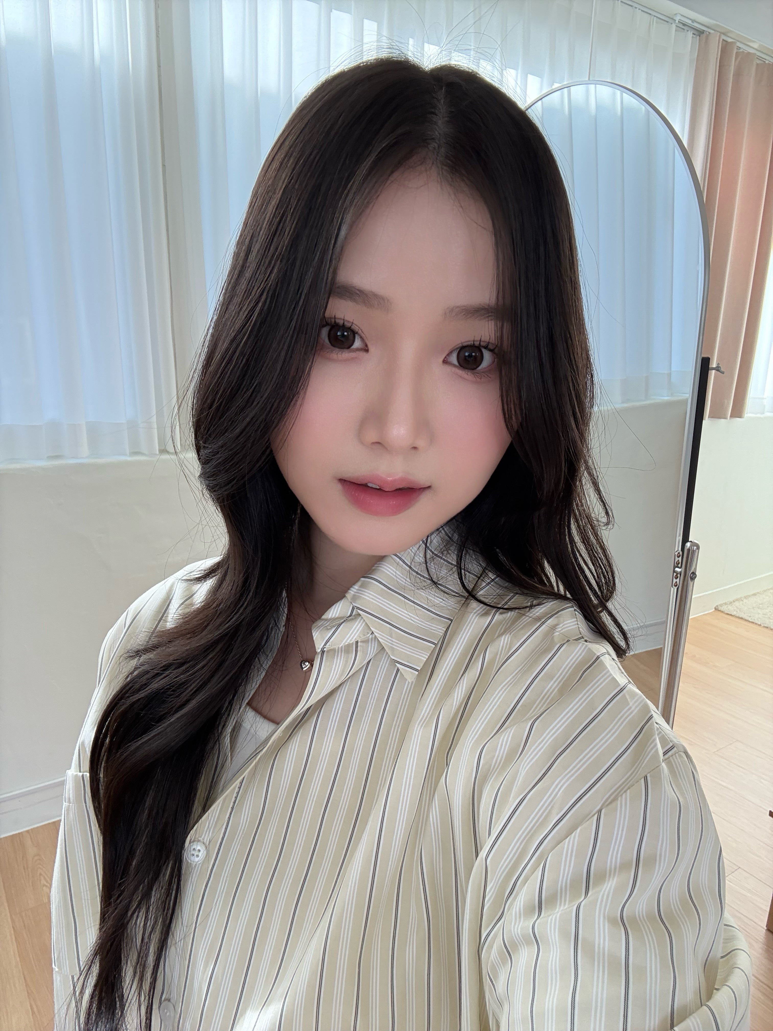 (兩色)隨性直間條寬鬆恤衫 Relaxed Fit Striped Shirt