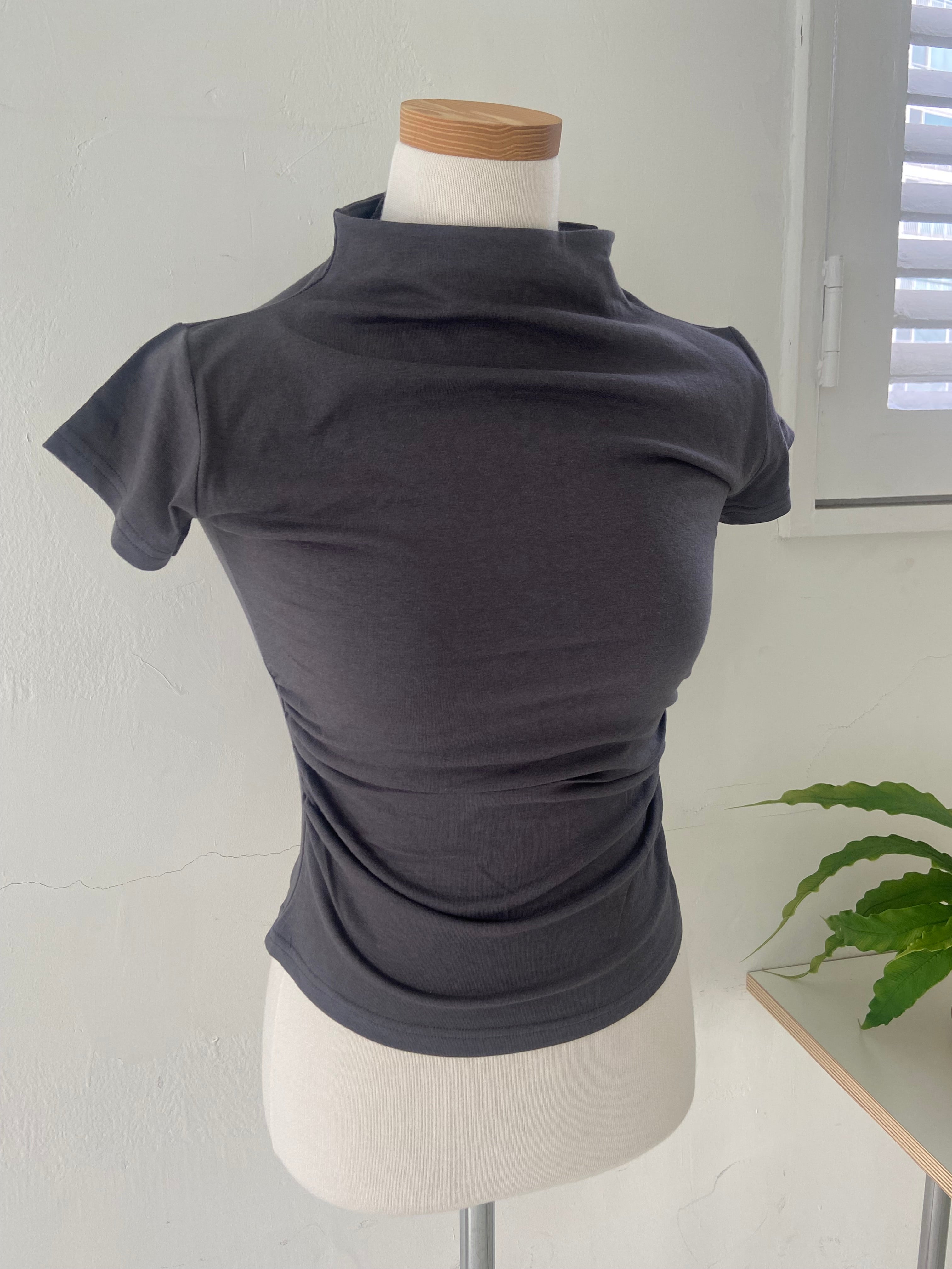 韓系半高領修身top Slim Mock Neck Top