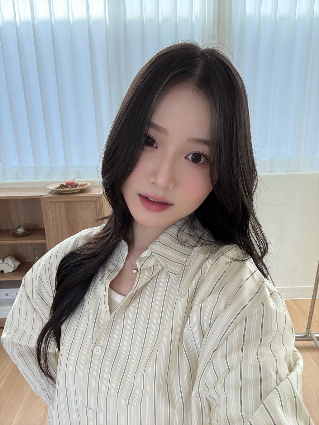(兩色)隨性直間條寬鬆恤衫 Relaxed Fit Striped Shirt