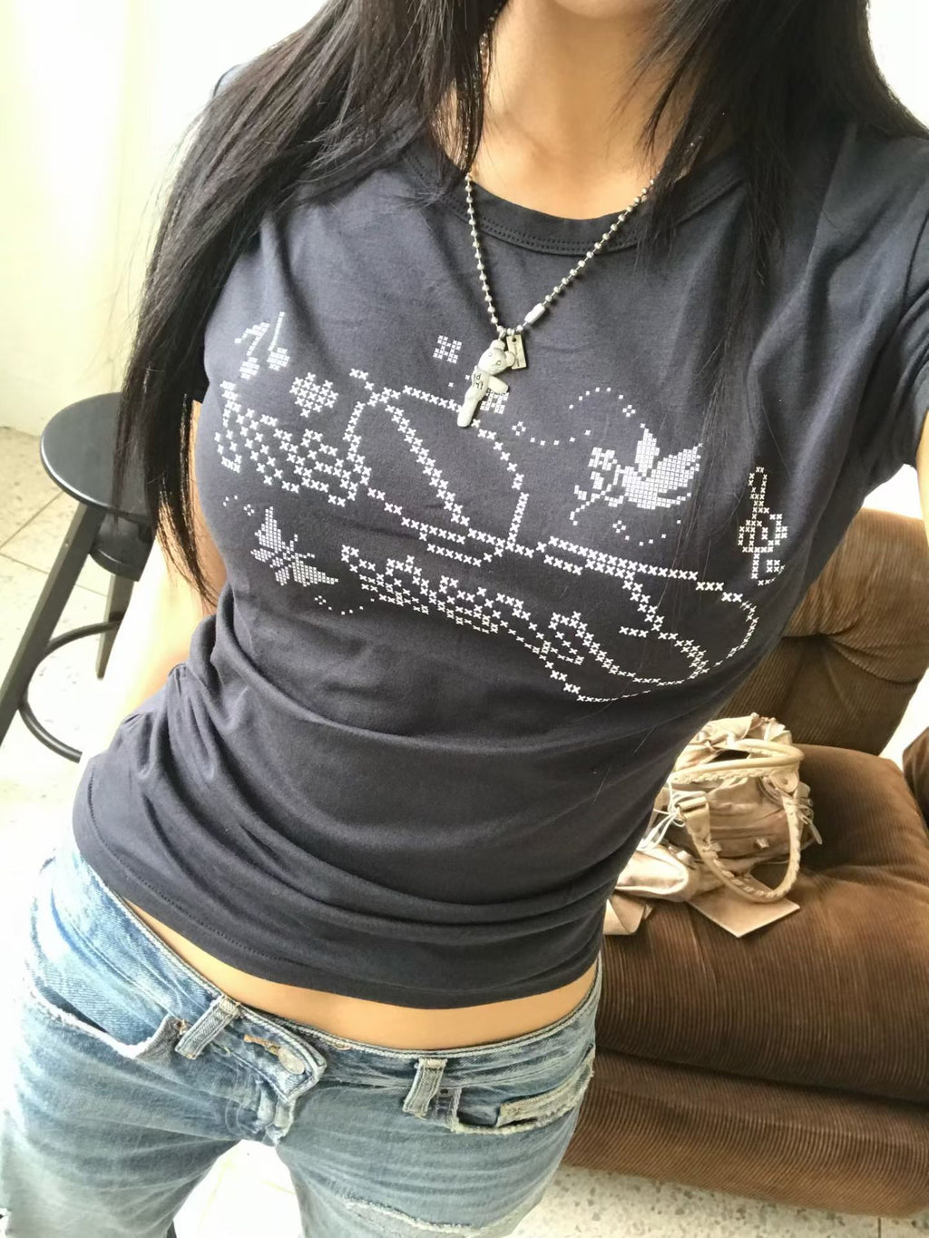 Y2K 🦋 Graphic Tee｜Y2K 蝴蝶印花Tee