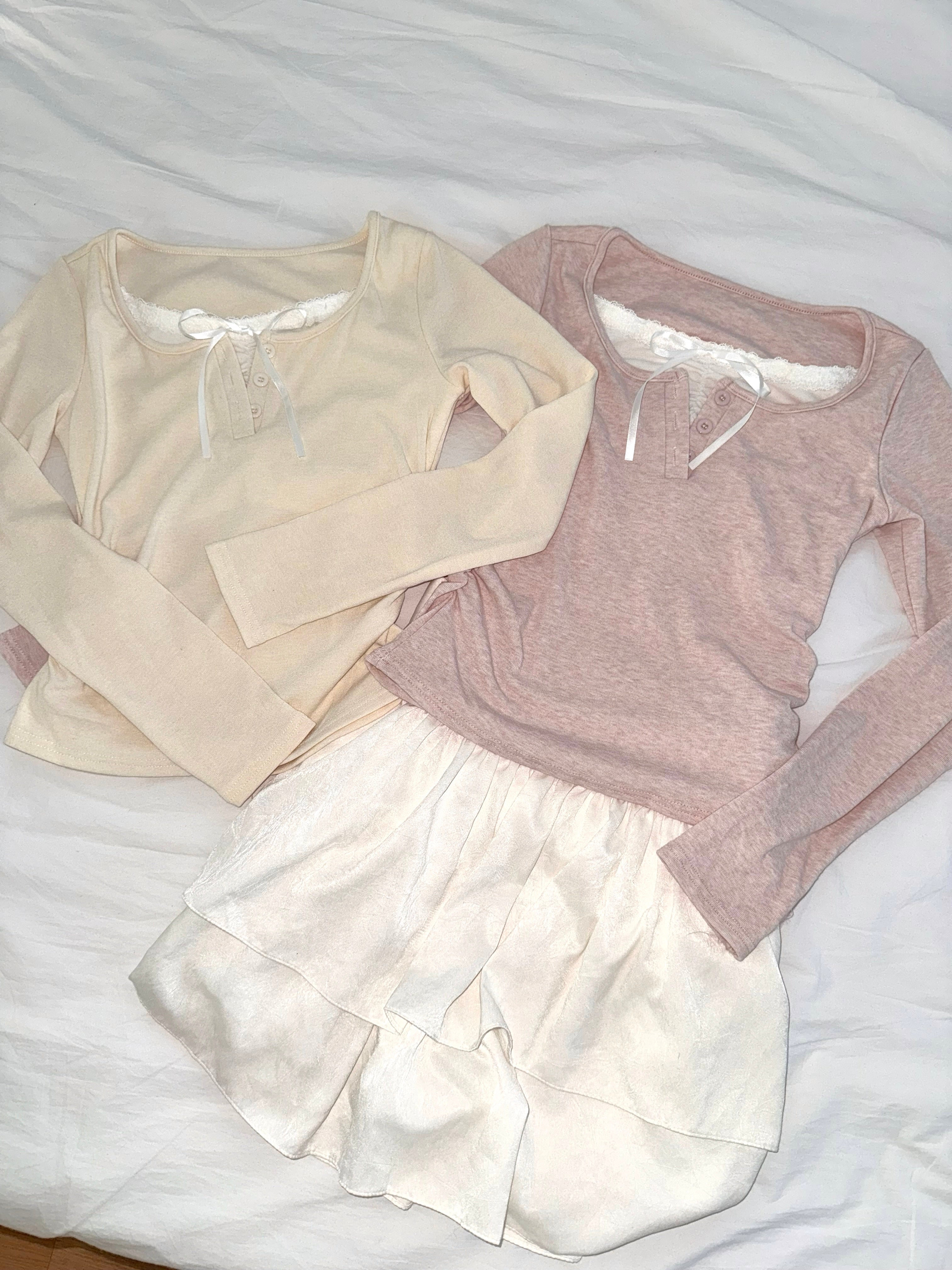 氣質層次感雪紡蛋糕裙 Creamy Layered Ruffle Skirt