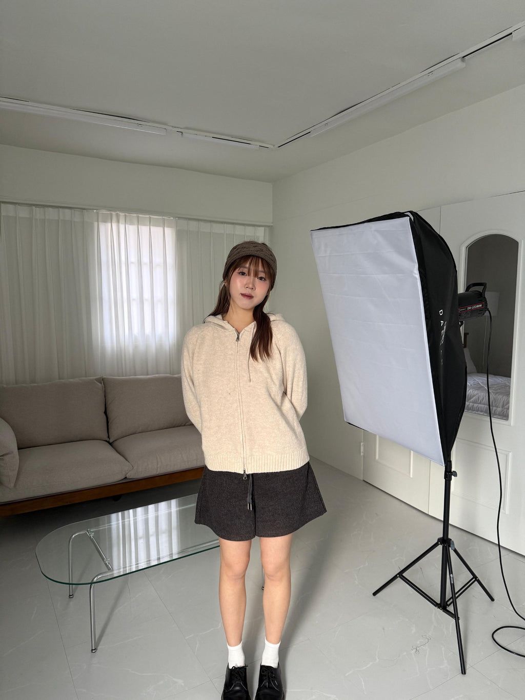 Two-way 雙向拉鏈針織外套 Two-Way Casual Zip Knit Cardigan