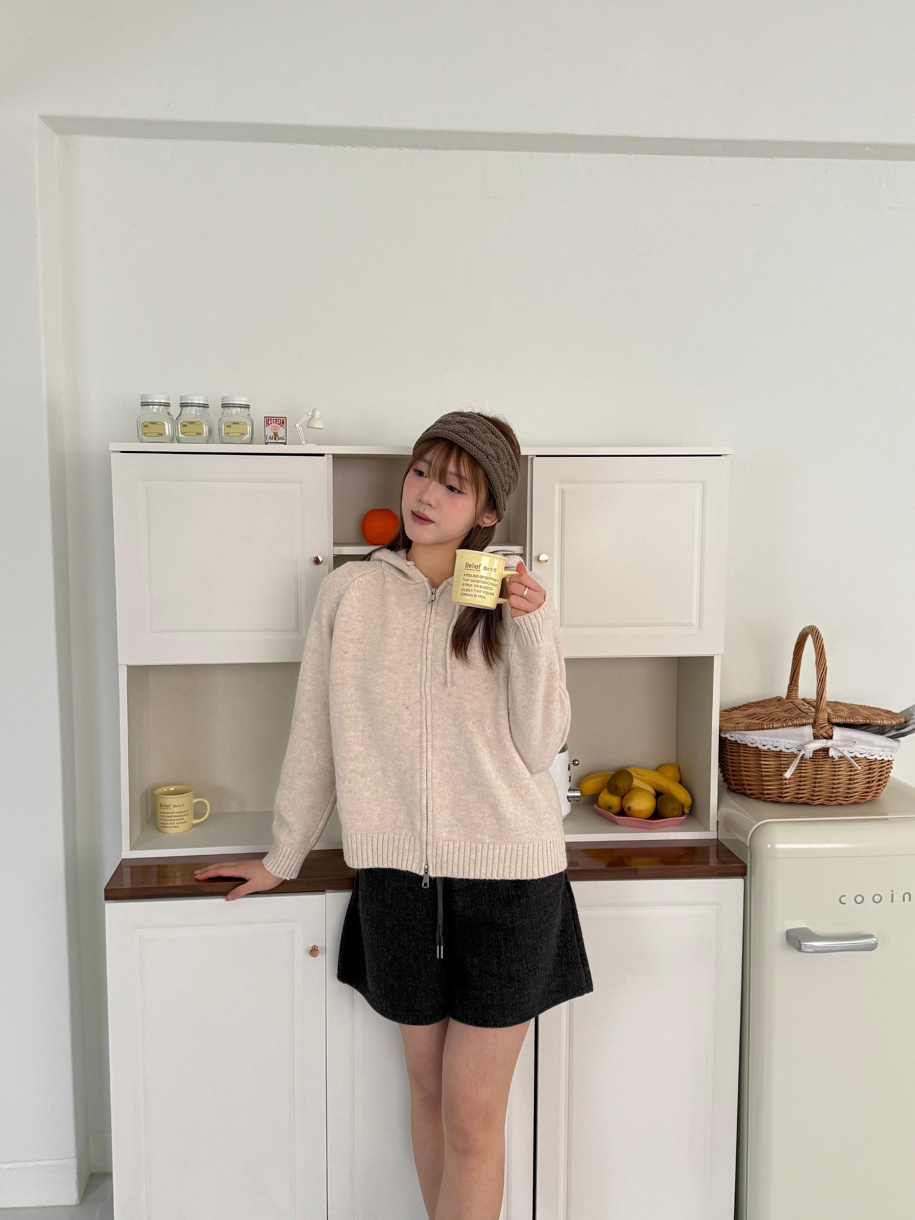Two-way 雙向拉鏈針織外套 Two-Way Casual Zip Knit Cardigan