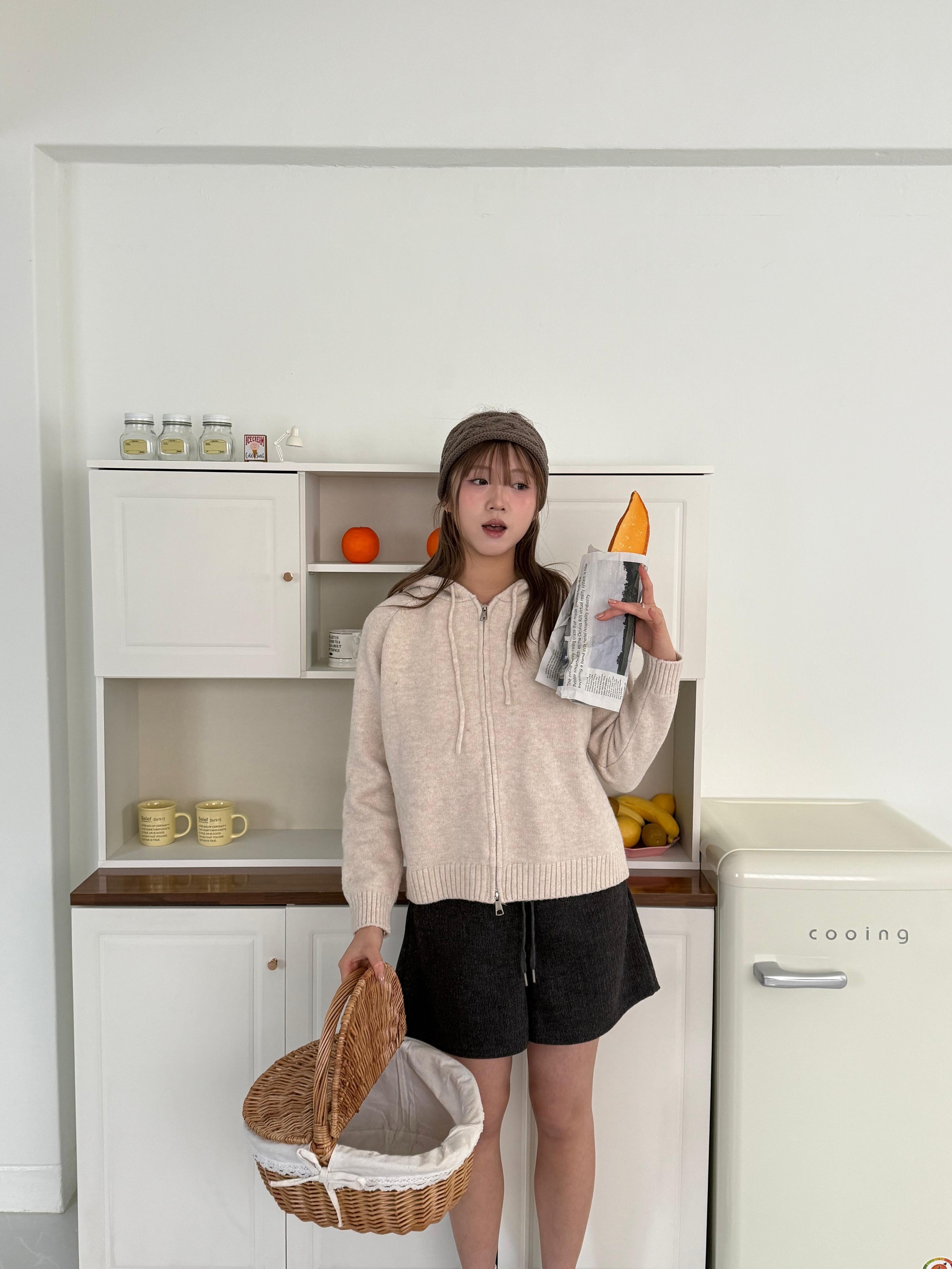 Two-way 雙向拉鏈針織外套 Two-Way Zip Knit Cardigan