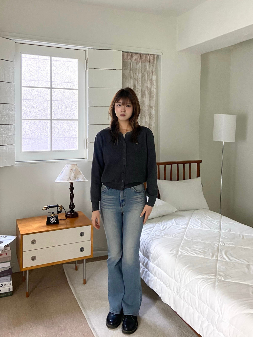 小 Logo 圓領針織上衣 Signet Daily Knit Cardigan