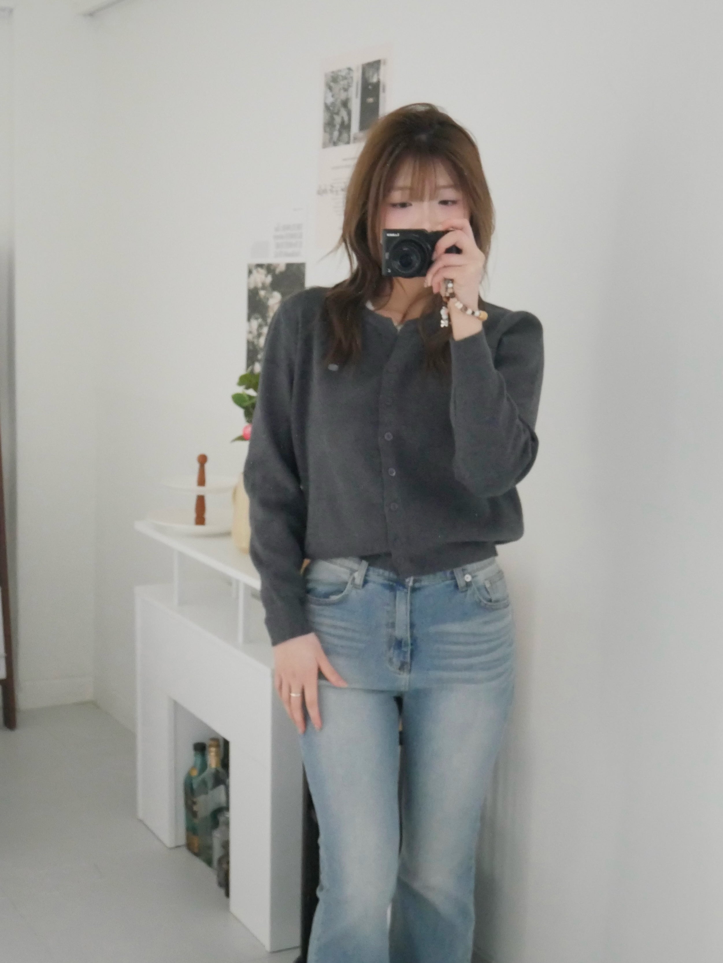 小 Logo 圓領針織上衣 Signet Daily Knit Cardigan
