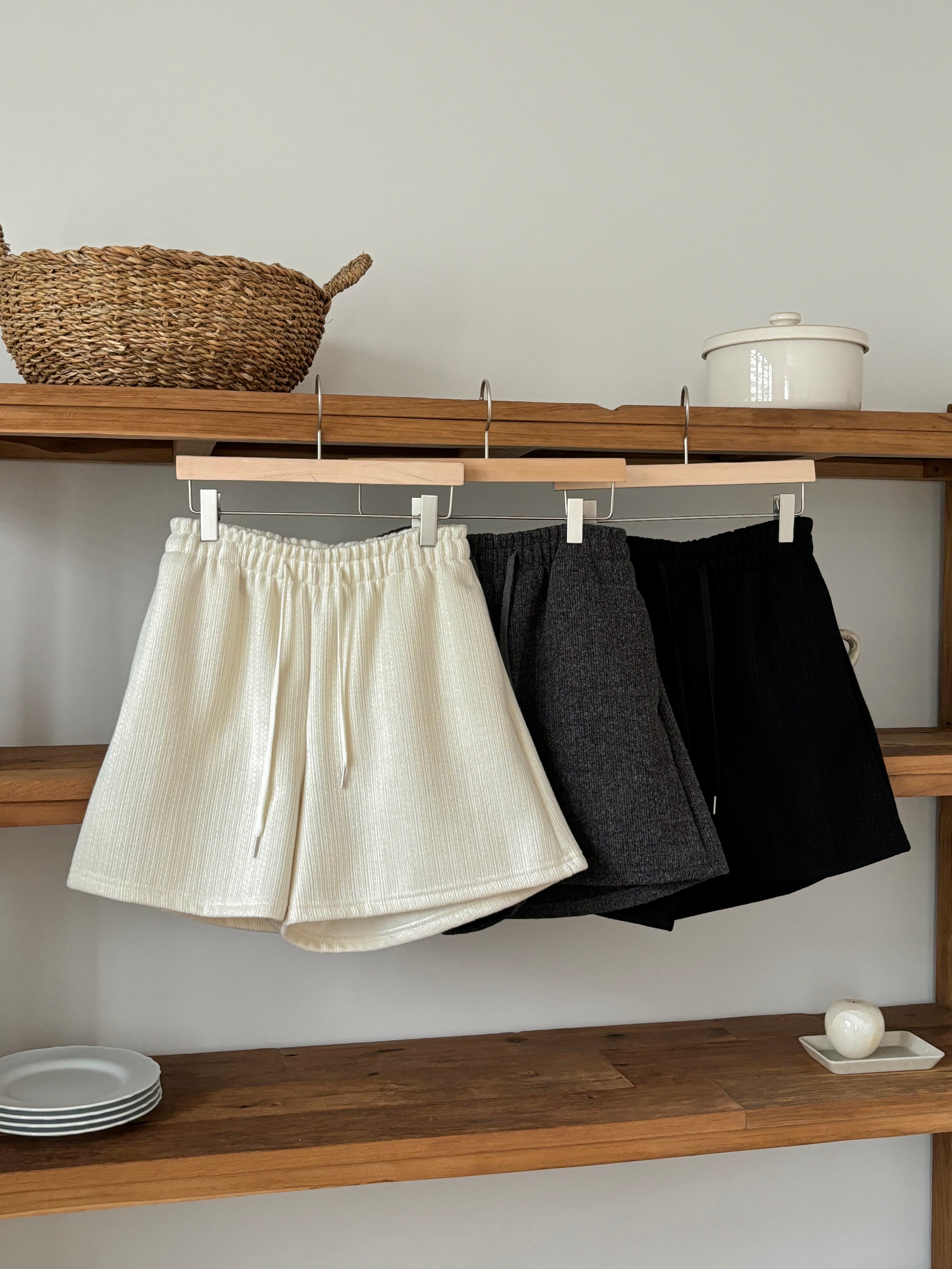 [超舒適]高腰針織短褲 Cozy Winter Knit Shorts