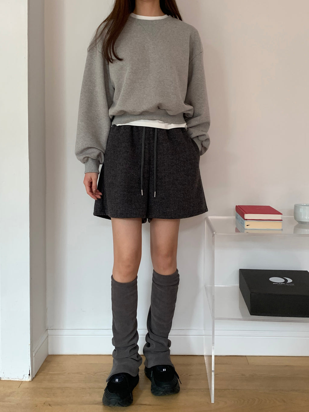 [超舒適]高腰針織短褲 Cozy Winter Knit Shorts