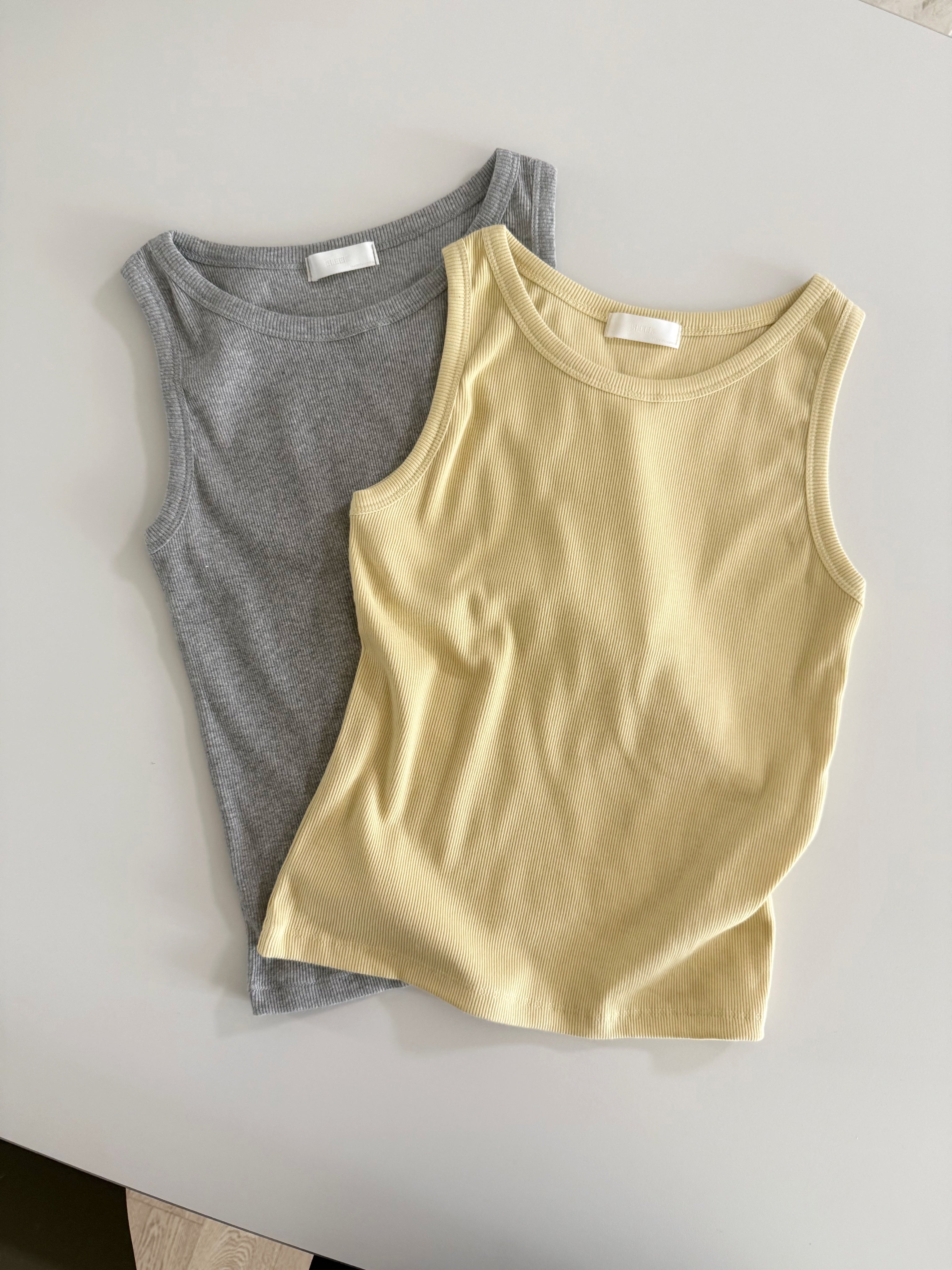 Butter Ribbed Tank Top | 夏日坑條背心🧈 ⋆.𐙚 ̊