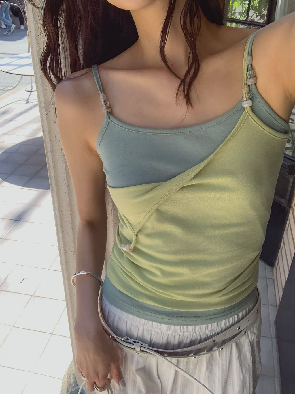 🧚🏻‍♀️Fairy Beads Sleeveless Top｜精靈珠飾背心