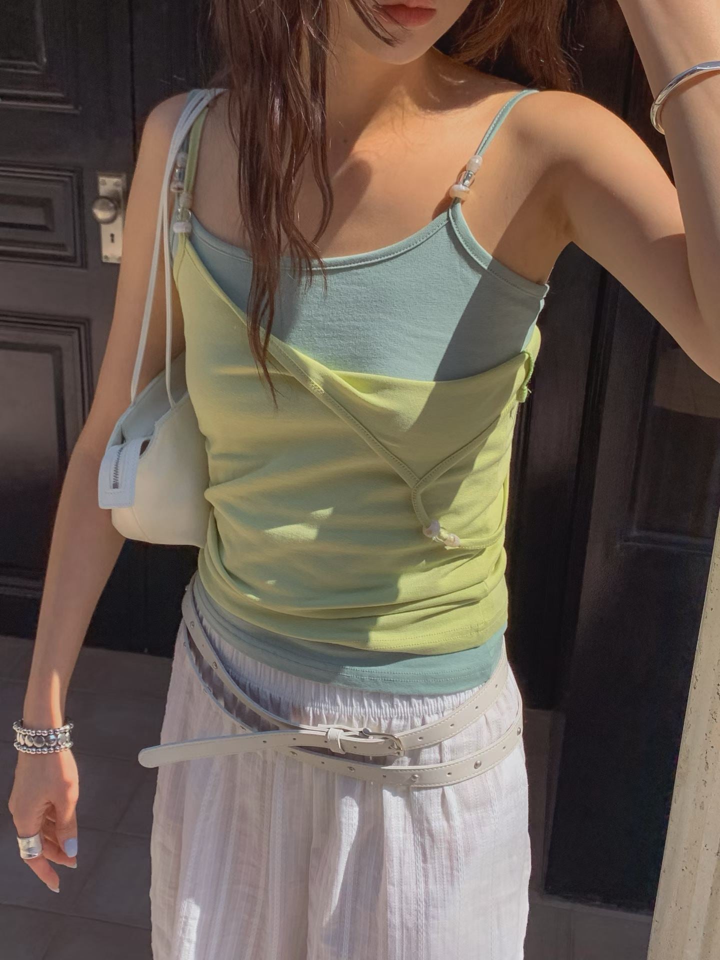 🧚🏻‍♀️Fairy Beads Sleeveless Top｜精靈珠飾背心
