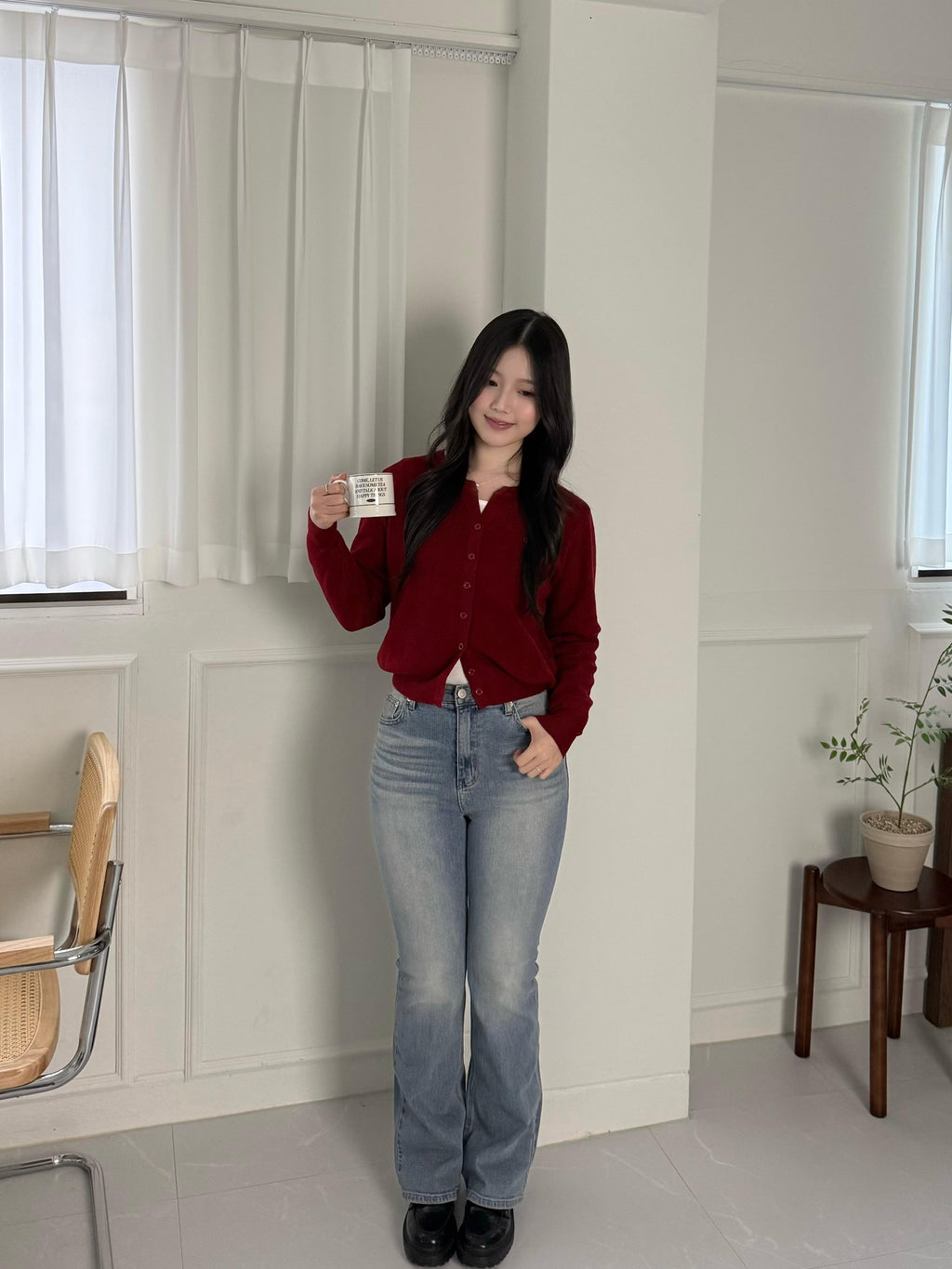 小 Logo 圓領針織上衣 Signet Daily Knit Cardigan