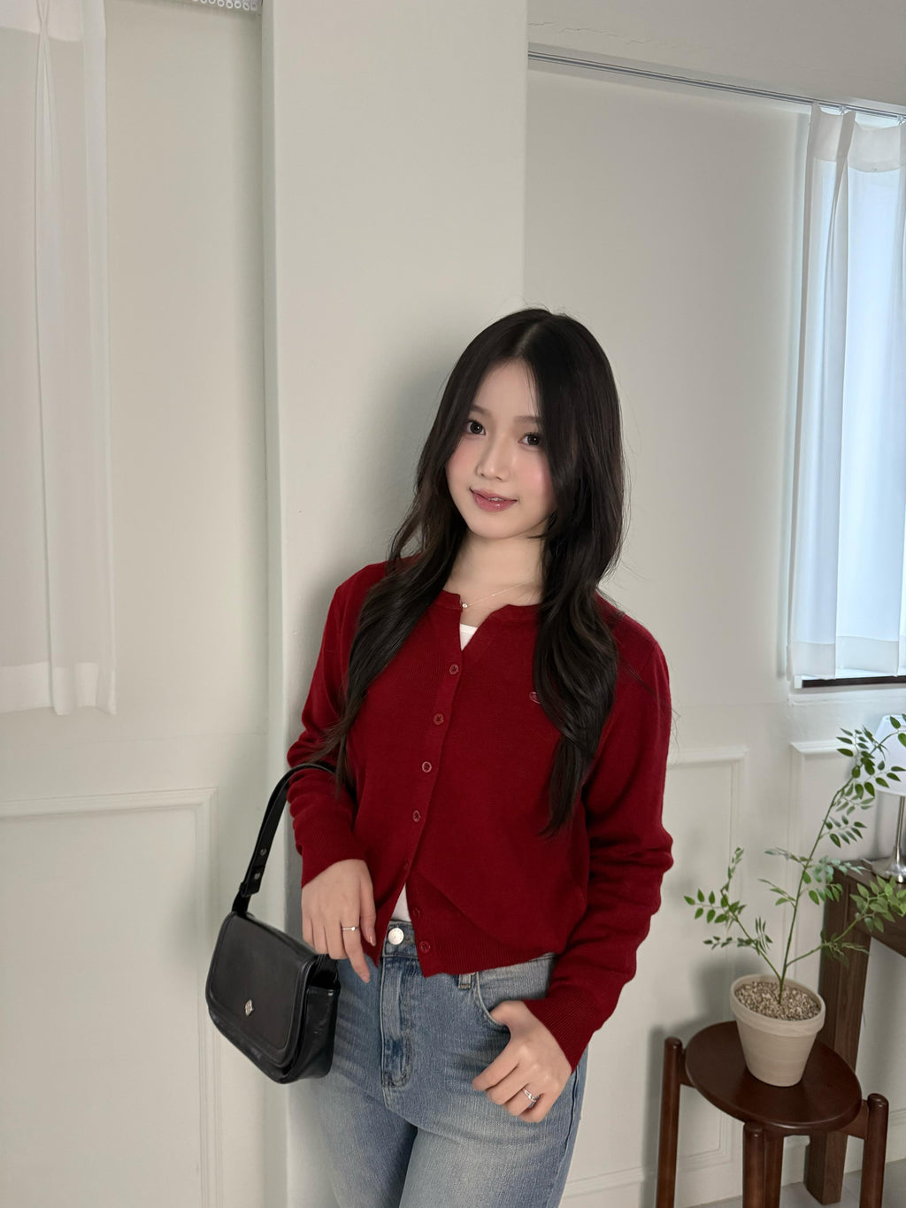 小 Logo 圓領針織上衣 Signet Daily Knit Cardigan