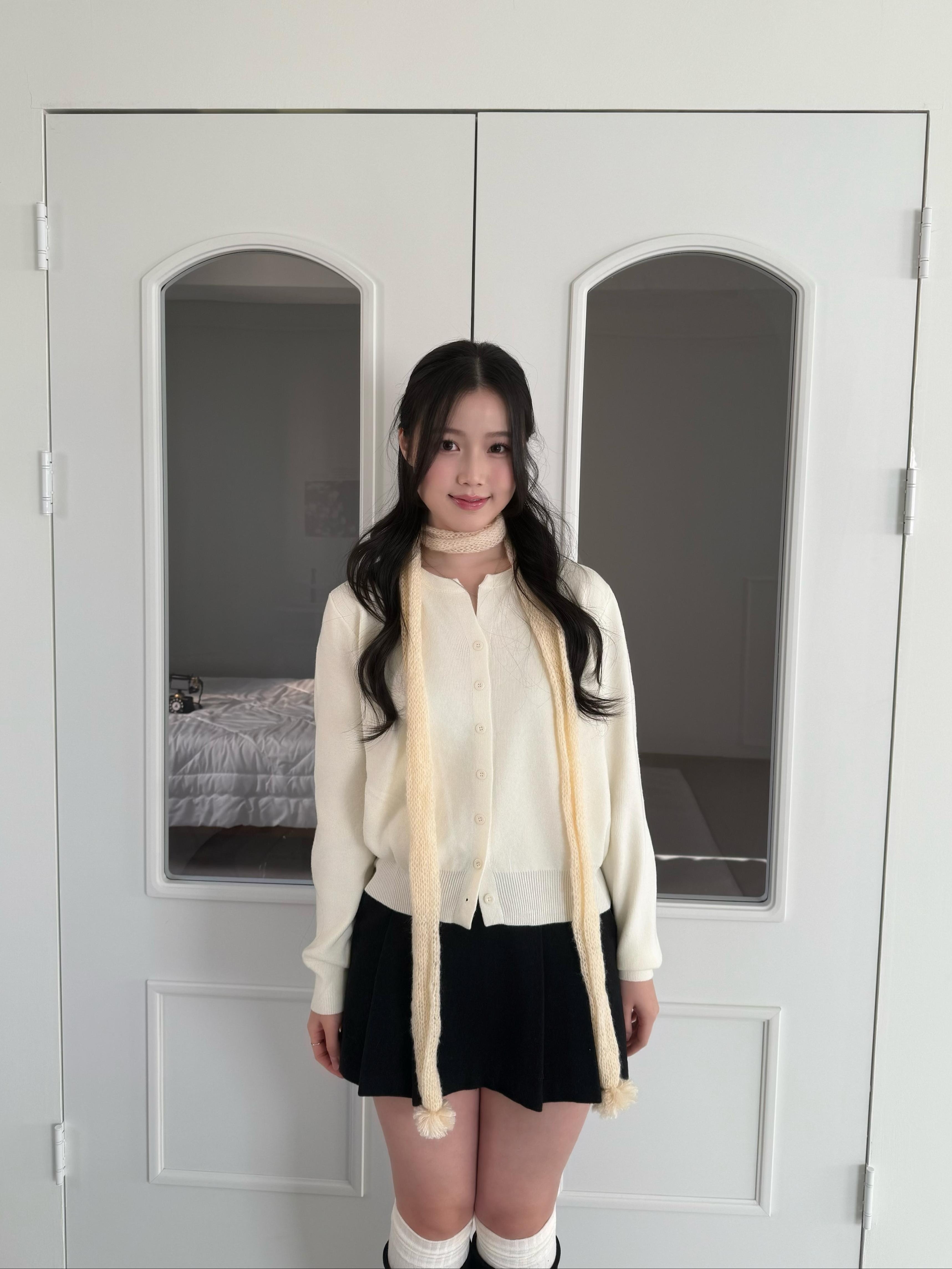 小 Logo 圓領針織上衣 Signet Daily Knit Cardigan