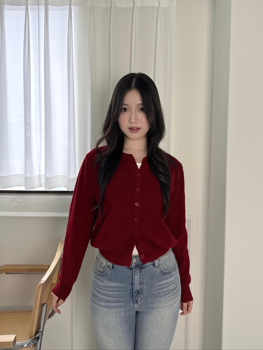 小 Logo 圓領針織上衣 Signet Daily Knit Cardigan