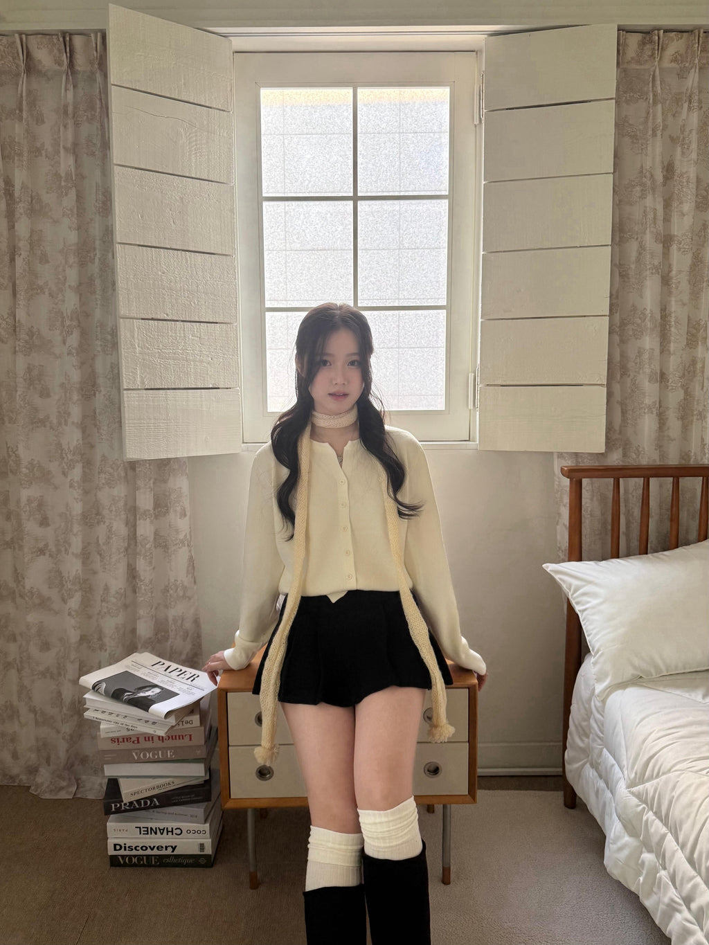 韓系百褶裙褲 Woolen Pleated Skirt-Pants