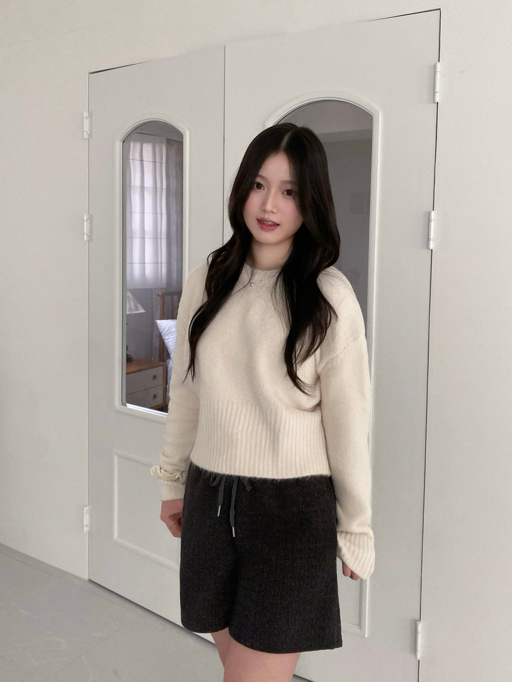 [超舒適]高腰針織短褲 Cozy Winter Knit Shorts