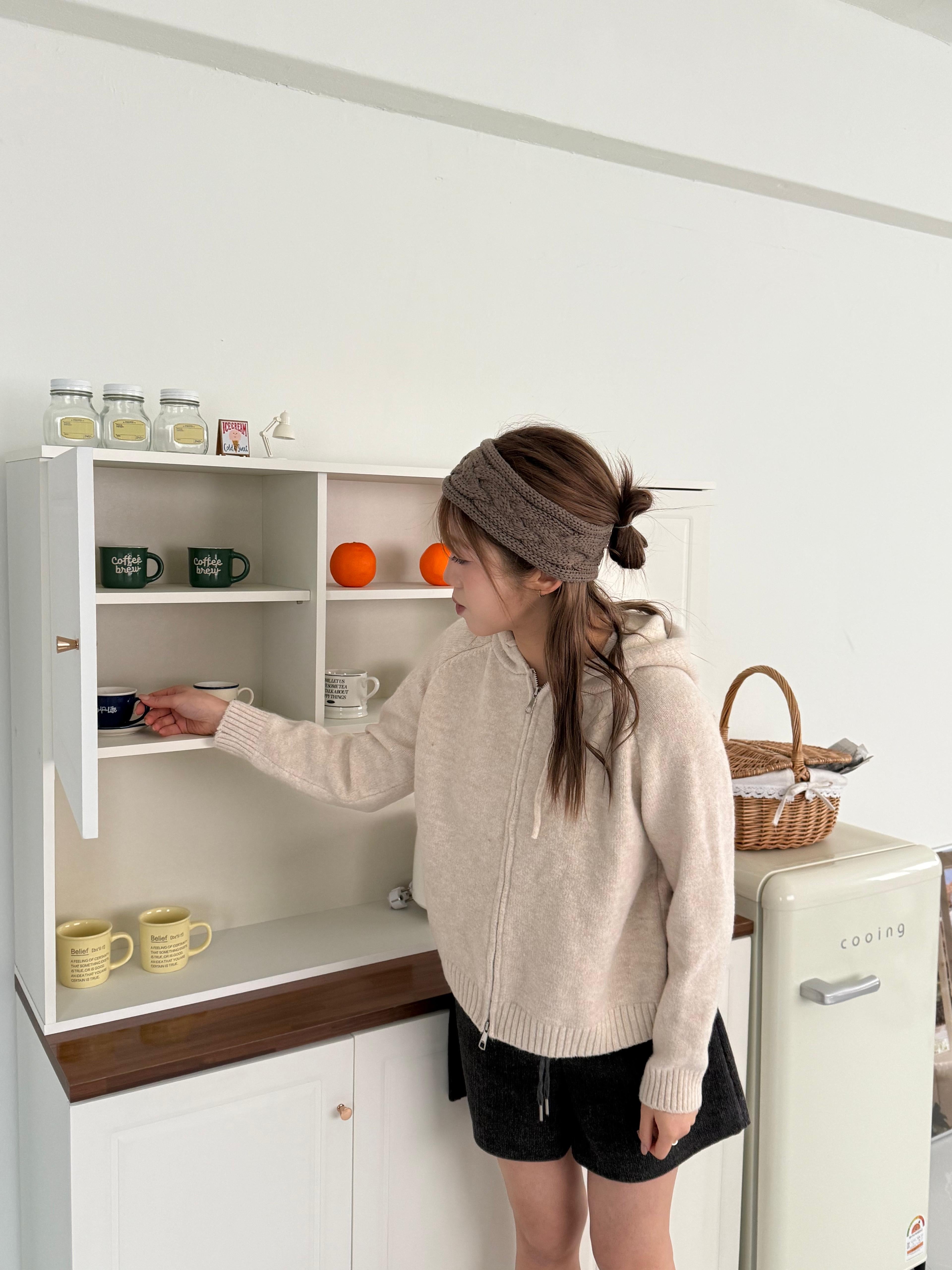 Two-way 雙向拉鏈針織外套 Two-Way Zip Knit Cardigan